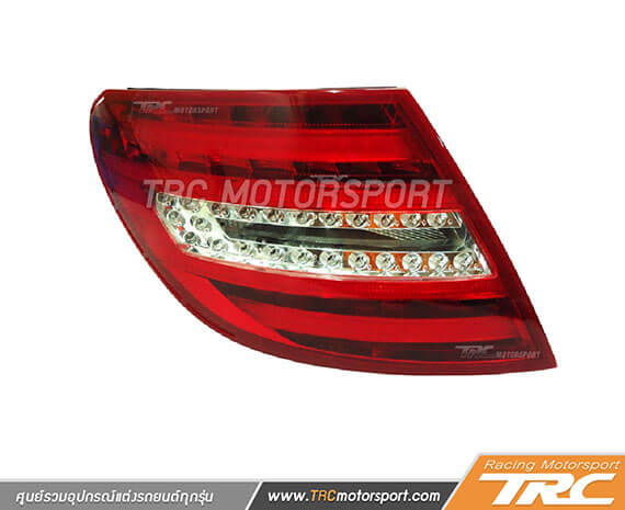 ไฟท้าย W204 2008-2012 New facelift style OEM Light Red/Clear LED  upgrade 2013 LOOK